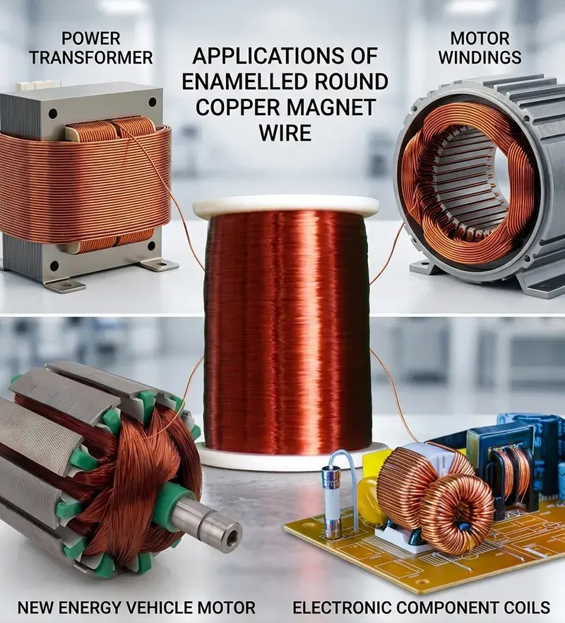 enameled round copper wire uses