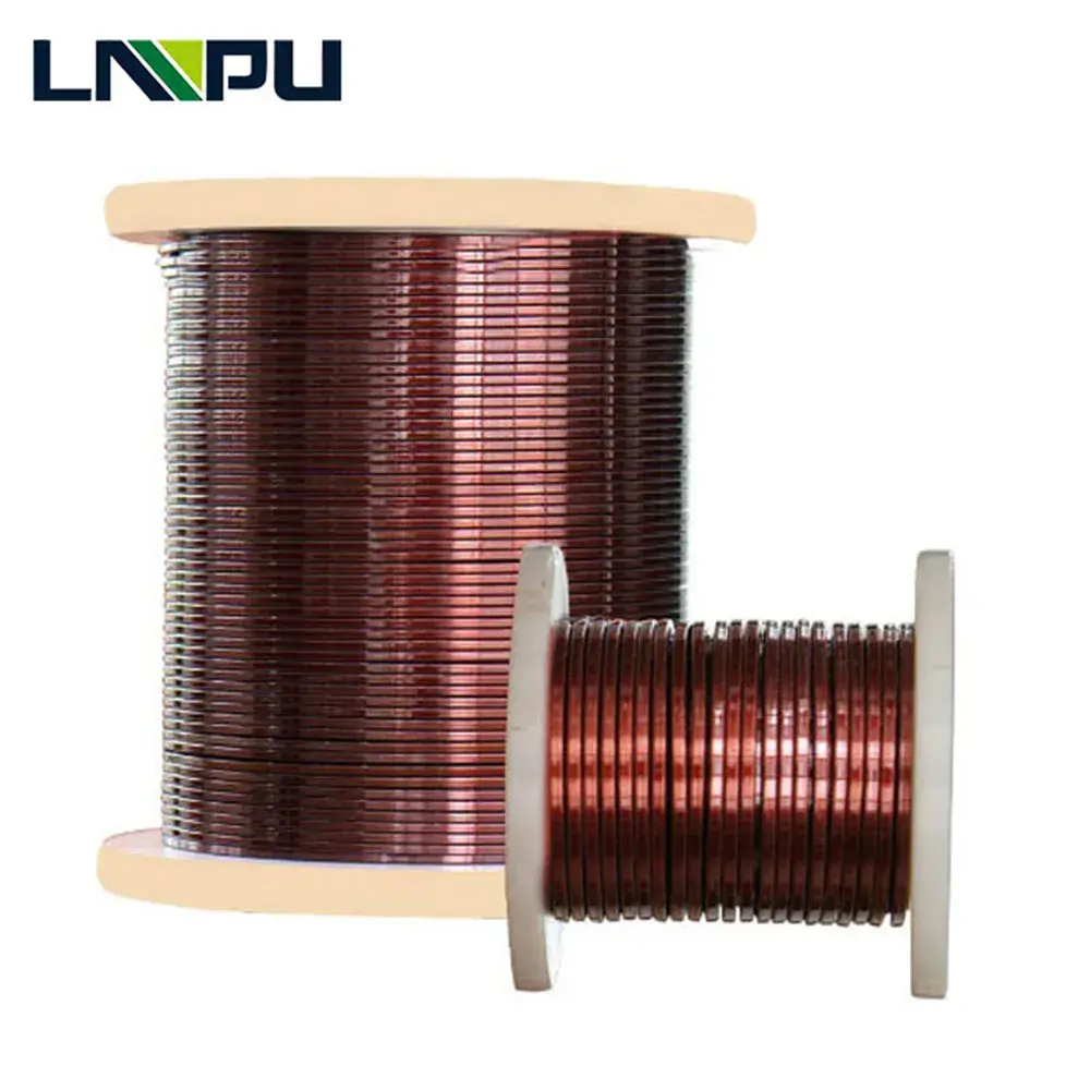 enamelled flat copper wire