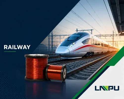 enameled wire for railway